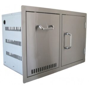 Silver Propane Drawer and Door Combo